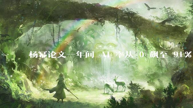 杨幂论文一年间 AI 率从 0 飙至 91%，为什么会这样？AI 查重到底有没有统一标准？